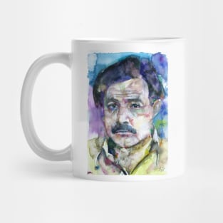 ERNEST HEMINGWAY watercolor portrait .3 Mug